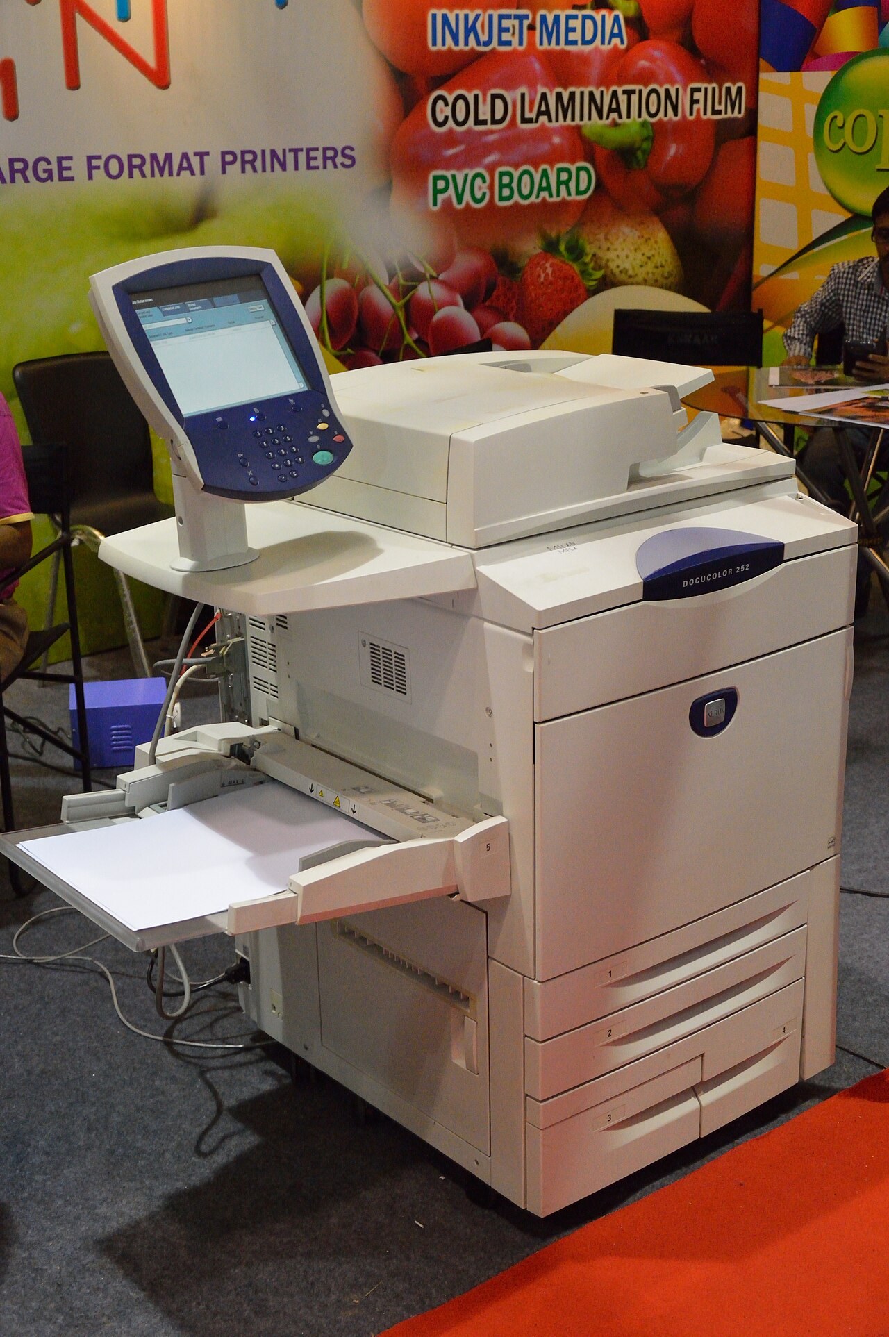 Xerox DocuColor 252 на MediaExpo в Калькутте, 2013 год. Xerox DocuColor 252 на MediaExpo в Калькутте, 2013 год.