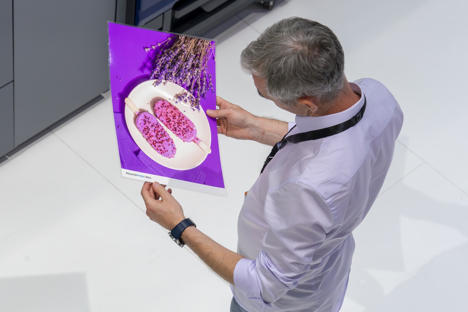 Оттиск AccurioPress C84hc на drupa 2024. Оттиск AccurioPress C84hc на drupa 2024.