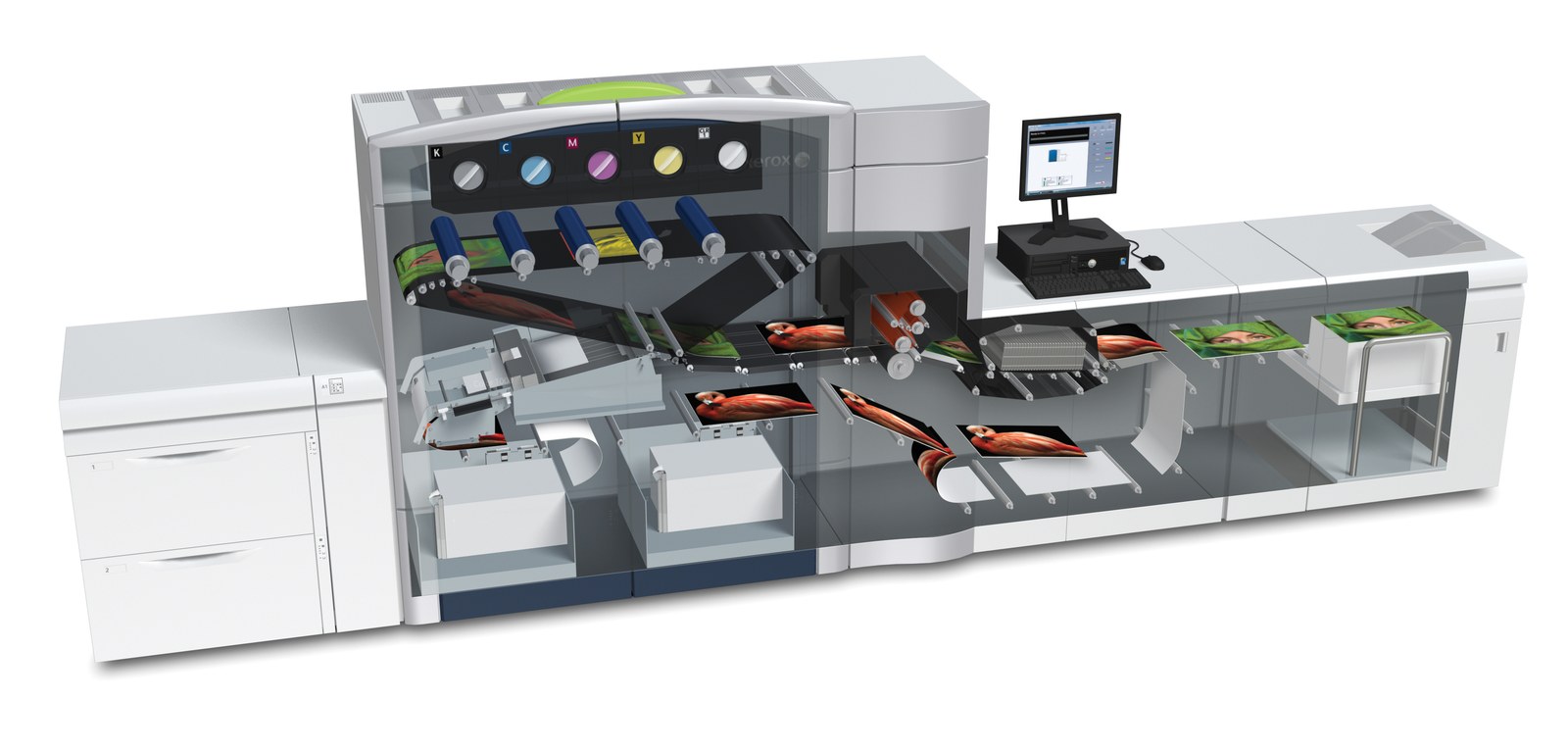 Внутреннее устройство Xerox Color 800/1000. Внутреннее устройство Xerox Color 800/1000.